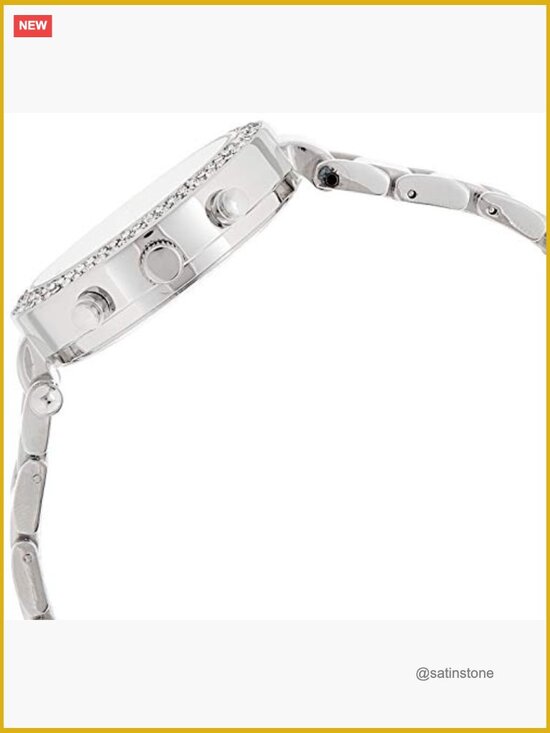 Quartz Silver-Toned Dress Watch - 39mm Case, Crystal Bezel, Japanese Movement main image 6